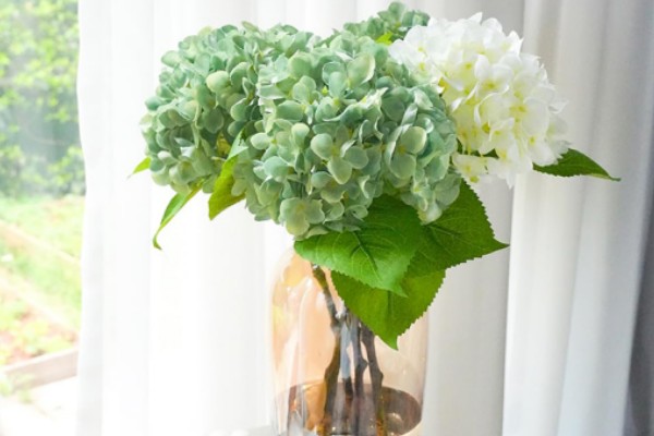 3D Digital Printing 132-Pronged Artificial Hydrangea Annabella 5-Piece Set