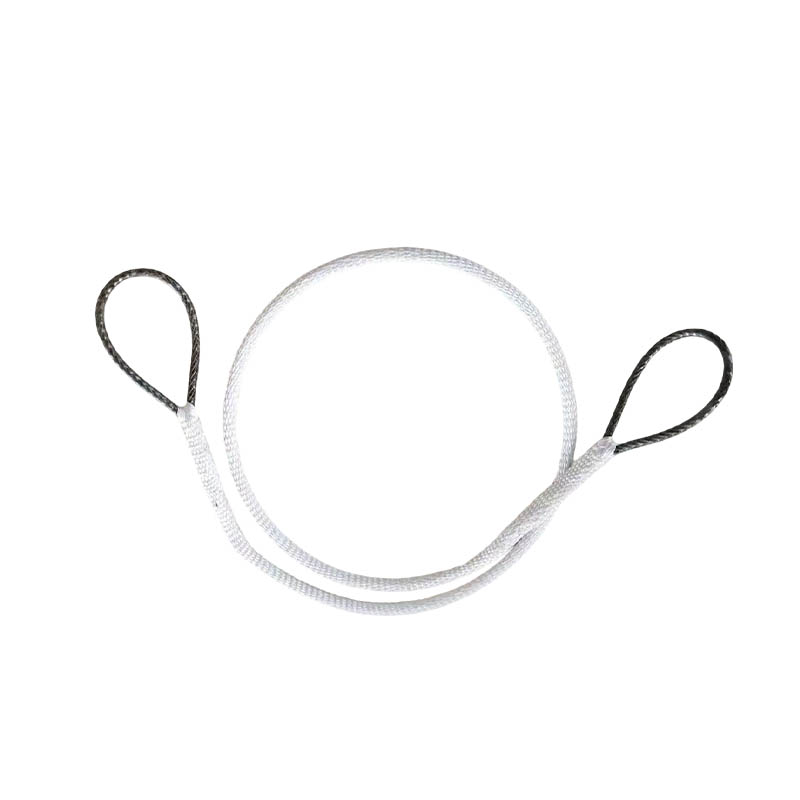 National Standard Two-End Buckle Nylon Lifting Rope Double Buckle Lifting Wear-Resistant Round Soft Lifting Rope Crane Industrial Lifting Belt