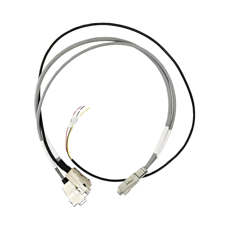 Harting High Flexibility Shielded Encoder 70cm HDB15 Female Connector To DB15Male DB9 Female Industrial Wiring Harness