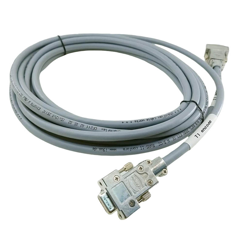 5M Length DB9 Male To Female Connector Extension Cable Industrial Encoder Wire Harness