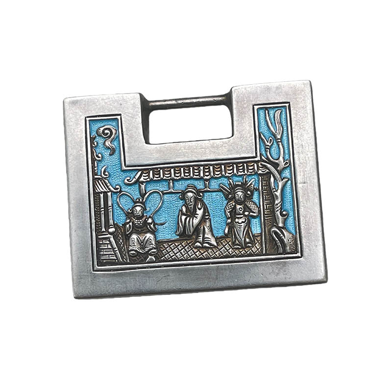 Mountain & Sea Longevity Silver Locket
