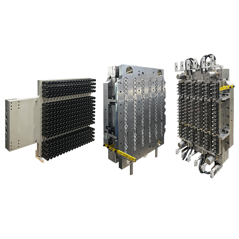How can the runner system of a pet beverage injection mold be designed to reduce the risk of melt degradation?